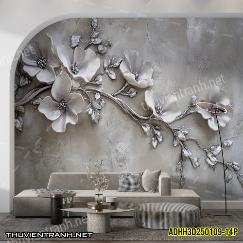 Tranh dán tường Hoa 3D- ADHH3D250109--14P - Kết quả tìm kiếm tranh tường